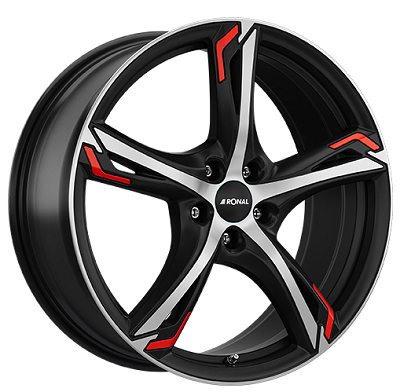 Ronal R62RED JETBLACK-MATT-FRONTKOPIER JETBLACK-MATT-FRONTKOPIERT