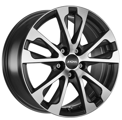 Ronal R61 JETBLACK-MATT-FRONTKOPIER