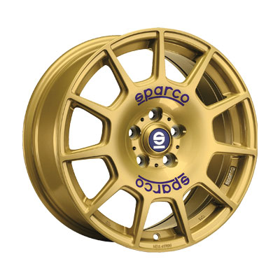 SPARCO TERRA RACE GOLD + BLUE LETTERIN LETTERING