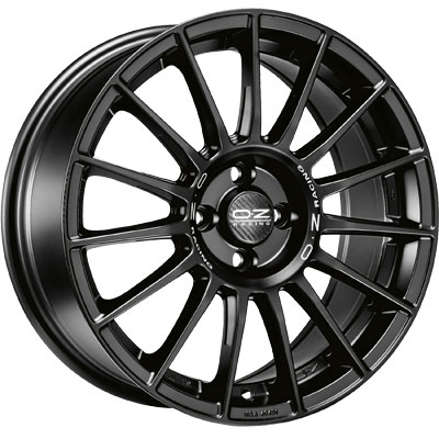 OZ SUPERTURISMO LM MATT BLACK+SILVER LETTERI LETTERING