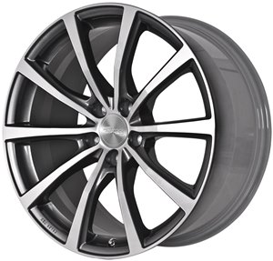 Brock B32 titan metallic poliert himalaya-grey front-poliert