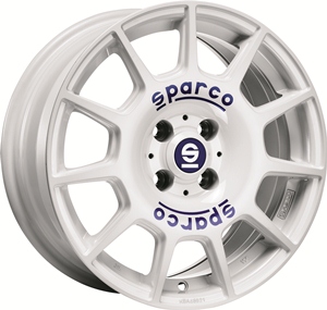 SPARCO TERRA WHITE + BLUE LETTERING