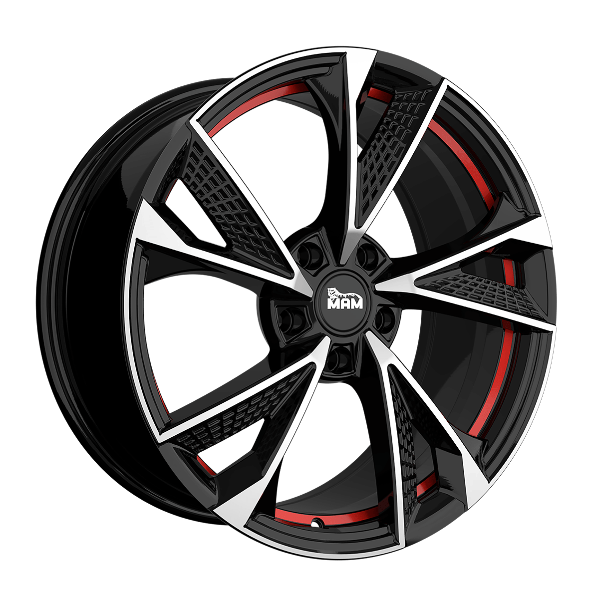 Mam RS6 BLACK FRONT POLISH RED INSIDE
