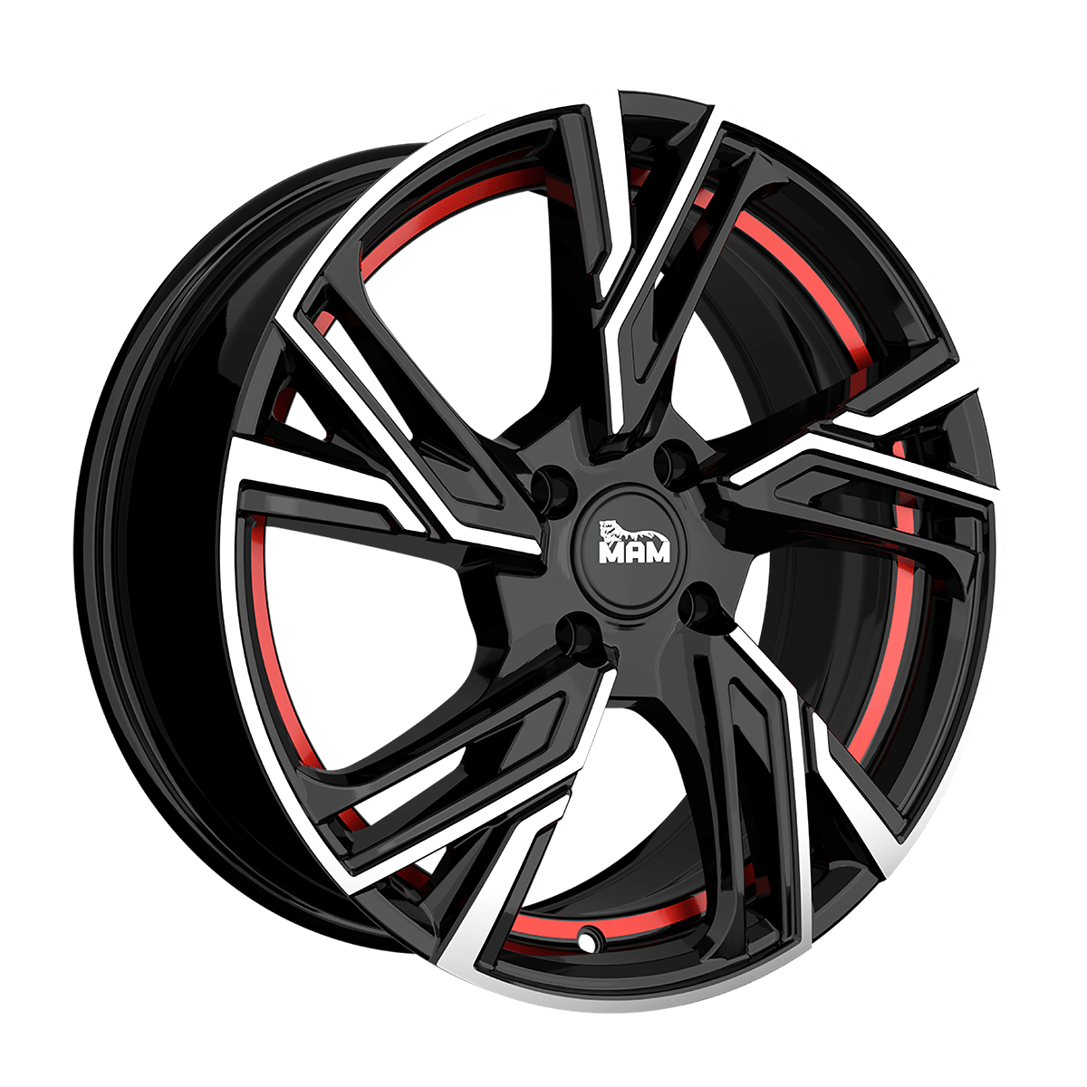 Mam RS5 BLACK FRONT POLISH RED INSIDE
