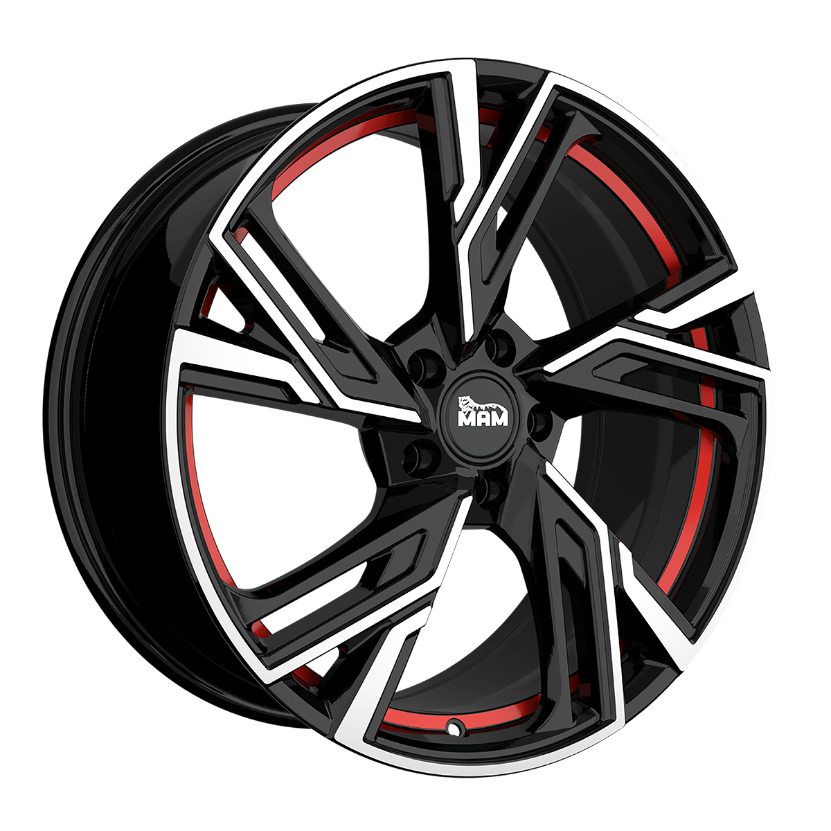 Mam RS5 BLACK FRONT POLISH RED INSIDE