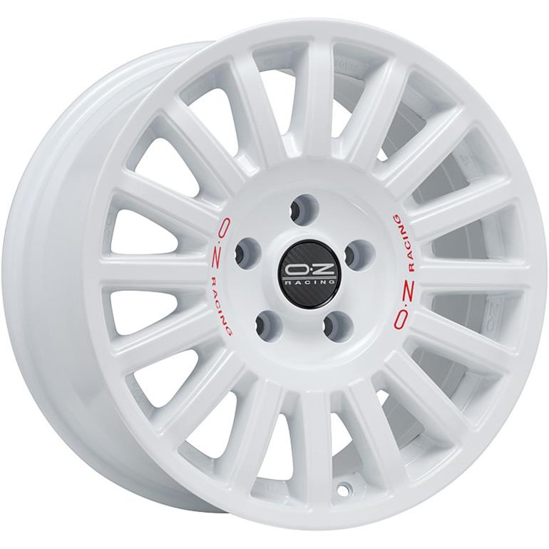 OZ Racing Rally Raid Race White Red Lettering 