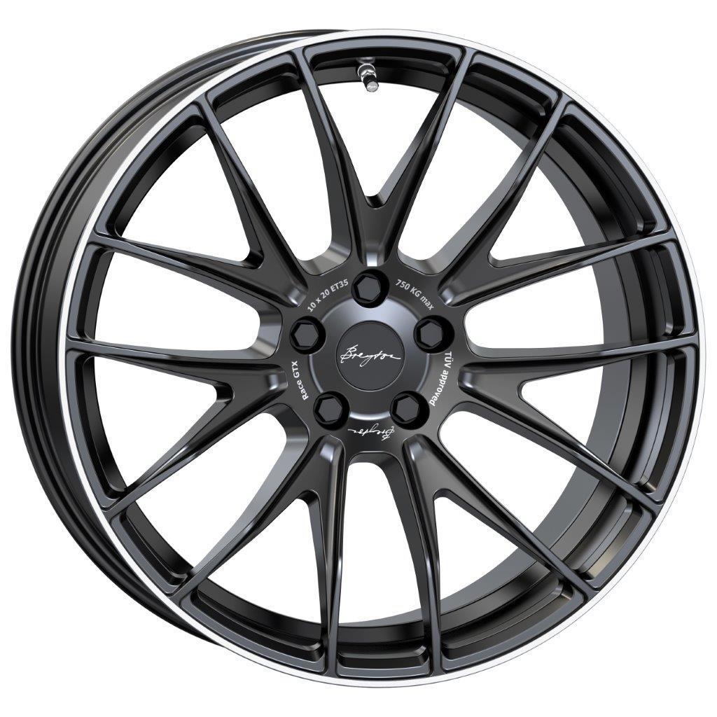 Breyton Race GTX Matt Black with Polished Lip 