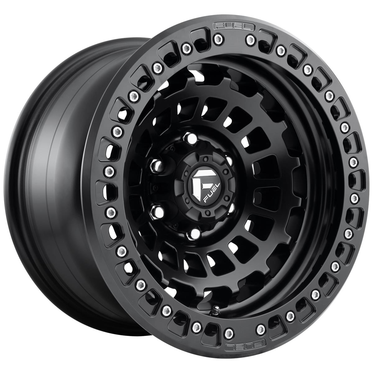 Fuel D101 Zephyr Beadlock Matte Black 