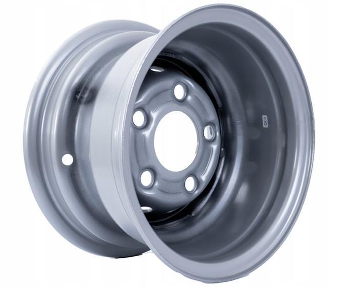 SRW Steel Trailer wheel silver 