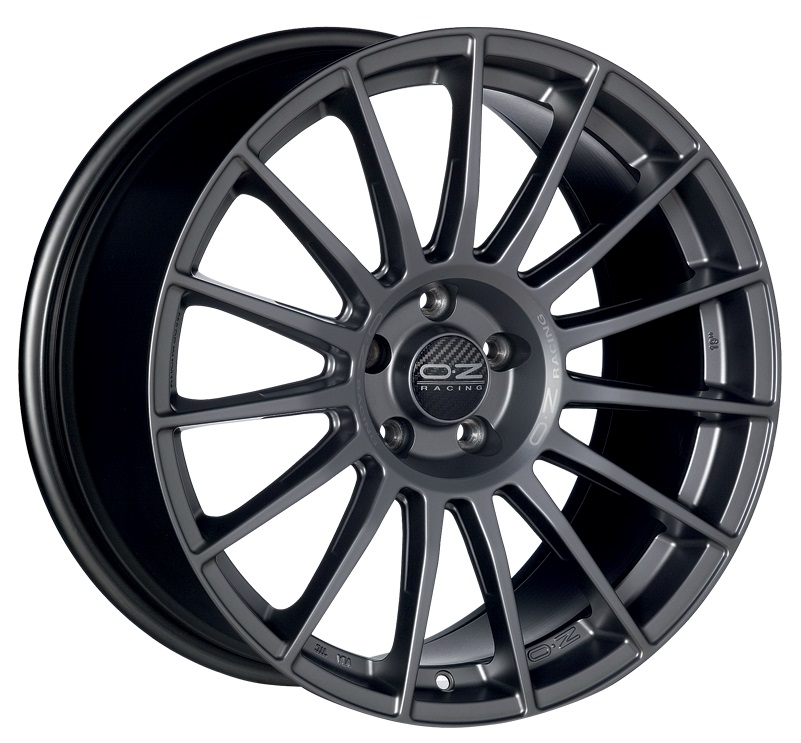 OZ Racing Superturismo LM Matt Graphite Silver Lettering 