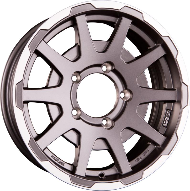 Sparco Dakar Matt Dark Greey Lip Polished NO CAP 