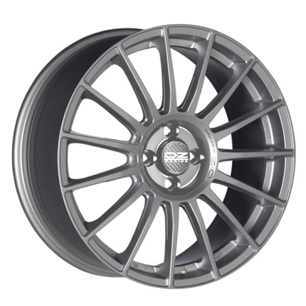 OZ Racing Superturismo LM Matt Race Silver Black Lettering 