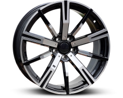 FY1156 BMW (NOT OE) (Front + Rear only) Black Machine Face (BMF)
