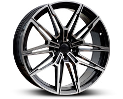 294 BMW (NOT OE) (Front + Rear only) Black Machined Face (BMF)