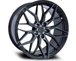 Japan Racing JR46 FlowForm conical seat 60 JR462095F25X2072BMTF (Max Load 850kg) Black Machined w/Tinted Face