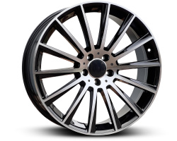 FD866 MER (NOT OE) (Front + Rear only) Black Machine Face (BMF)