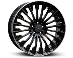 FT627 (Front + Rear only)  Black Mashined Face (BMF)