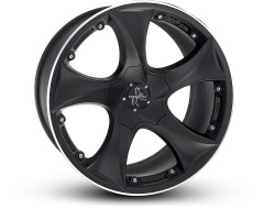 Keskin Tuning KT9 ( max load:800kg) MATT BLACK LIP POLISHED