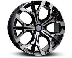 H3457F BMW (NOT OE) (Front + Rear only) Black Machine Face (BMF)