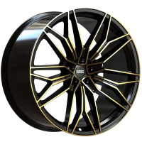 Fondmetal STC-23 (Max Load 1050 kg) Black Clearcoat Glossy Gold Machined