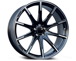 863M (863) (Max load:950kg) Black Machined Lip + Spoke