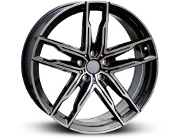 H3076F (FP3076) BMW (NOT OE) (Front + Rear only) BLACK MACHINED FACE