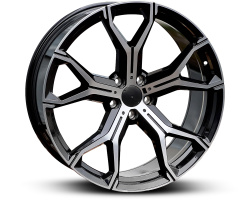 FP509 BMW (NOT OE) (Front + Rear only) Black Machined Face (BMF)