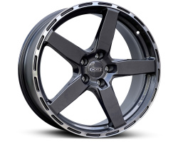 Dotz Marina Bay Max Load 780 kg Made in Germany  Dark Gun Metal polished lip