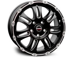 Borbet CW8 (Max Load: 1200 Kg) Made in Germany Black Rim Window Polished Matt