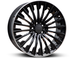 FT627 6627 MER (NOT OE) (Front + Rear only) Black Machined Face (BMF)