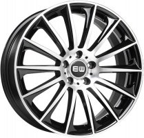 ELITE WHEELS EW02-WILDBEAUTY (MAX LOAD: 620KG) SPHERIC (ONLY M) BLACK POLISHED COATING