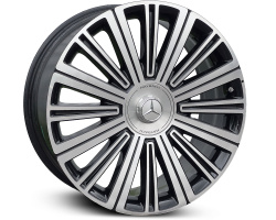 Original DEMO Maybach Mercedes GLS 600 X167 + TPMS original caps Black front polished