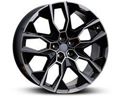 FP592 BMW (NOT OE) (Front + Rear only) BLACK MACHINED FACE