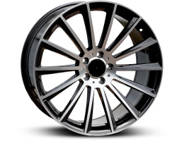 HP866 MER (NOT OE) (Front + Rear only) Black Machined Face (BMF)