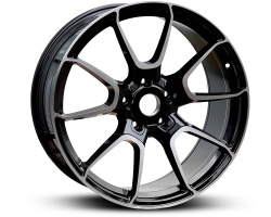872 PORCH (NOT OE) (Front + Rear only) Black Machined Face (BMF)