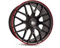 Keskin Tuning MAM GT.1 (max load:690kg) MATT BLACK LIP RED