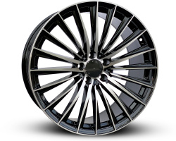 226 (Front + Rear only) Black Machined Face (BMF)